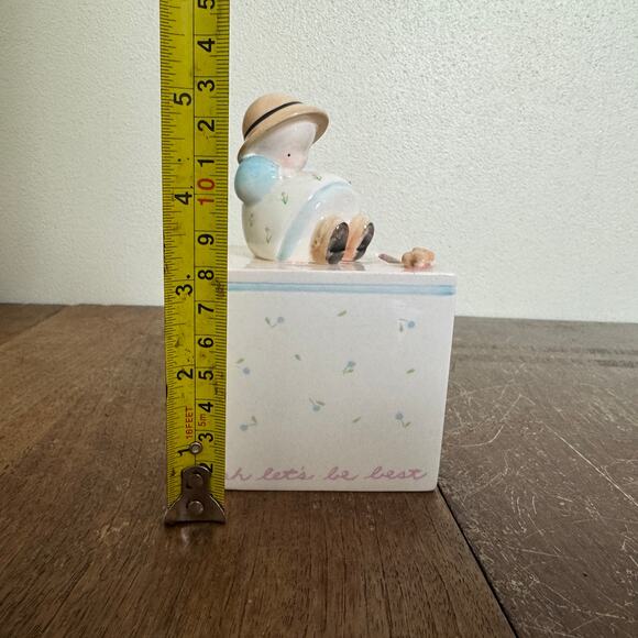 Michel & Company VINTAGE whimsical ceramic Best Friends Forever Piggy Bank - Picture 6 of 8